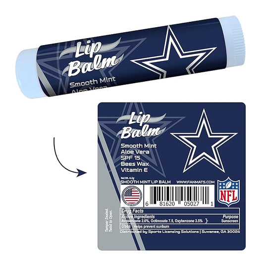 FANMATS 34643 Dallas Cowboys Smooth Mint SPF 15 Lip Balm-VivaGrace Women