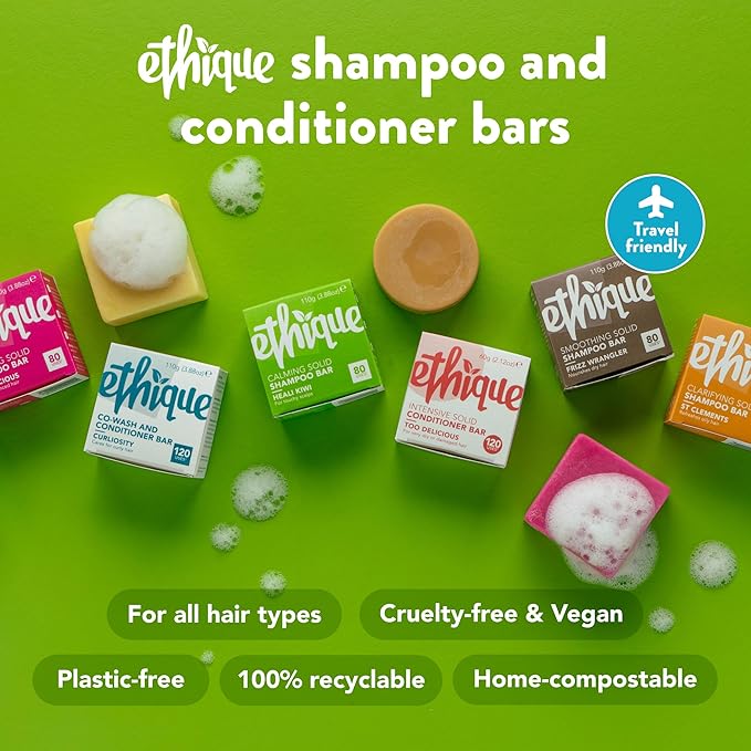 Ethique St Clements -Clarifying Solid Shampoo Bar for Oily Hair - Vegan, Eco-Friendly, Plastic-Free, Cruelty-Free, 3.88 oz (Pack of 1)-VivaGrace Women