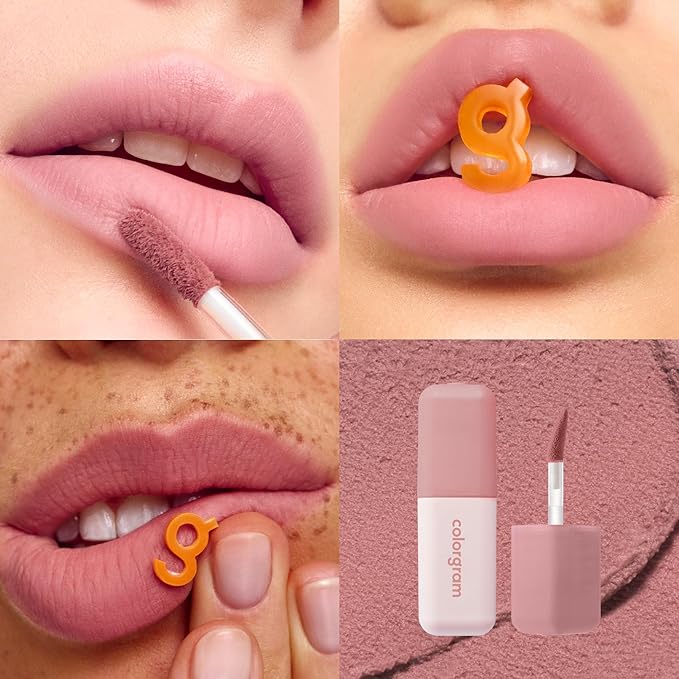 COLORGRAM NUDE BLUR TINT 02 CHARMING PINK | Soft Velvet Matte Lip Stain & Cheek Tint | Lightweight Blurring Tint for a Smooth & Airbrushed Finish | 24H Hydration, Long-Lasting & Non-Sticky Formula-VivaGrace Women