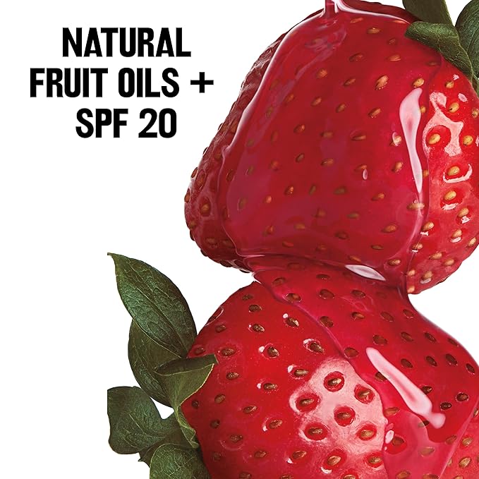 Revlon Lip Balm, Kiss Tinted Lip Balm, Face Makeup with Lasting Hydration, SPF 20, Infused with Natural Fruit Oils, 025 Fresh Strawberry, 0.09 Oz-VivaGrace Women