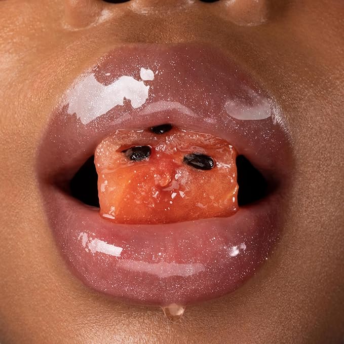 Gisou Honey Infused Hydrating Lip Oil, Nourishing Lip Moisturizer for Dry Lips, High Shine, Smooth Finish, Clear Pink Shimmer Shade, Fresh Watermelon Scent, Watermelon Sugar, 8ml-VivaGrace Women