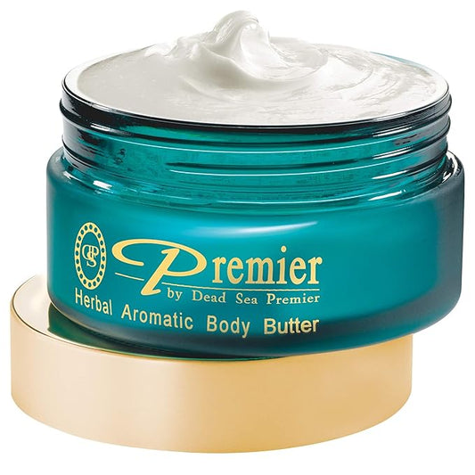 Premier Dead Sea Aromatic Body Butter – Herbal, Hydrating Shea Body Butter for Women & Men, Moisturizing, Firming & Anti-Aging Cream for Dry Skin, Hand & Body, 5.95 Fl.oz-VivaGrace Women