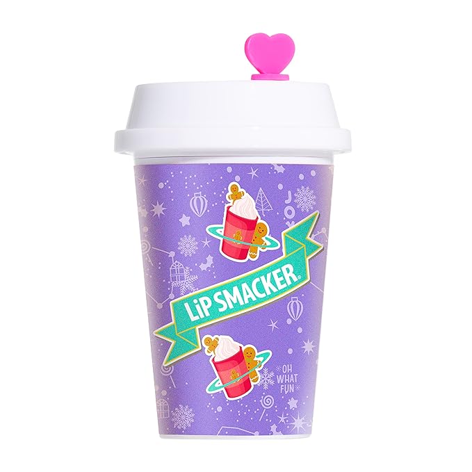 Lip Smacker Holiday Christmas Flavored Lip Balm Frappe Gingerbread Stocking Stuffer Gift For Kids-VivaGrace Women