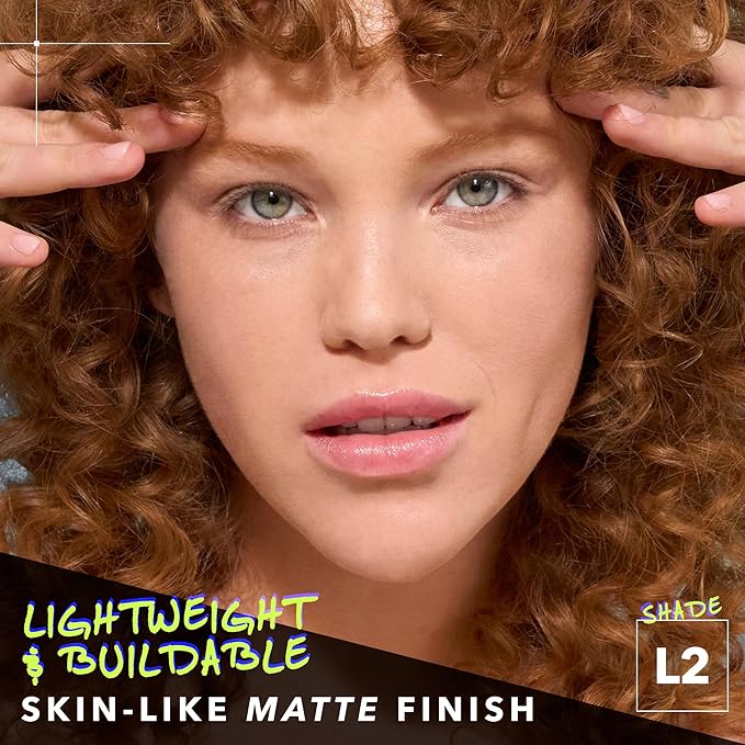 COVER FX Power Play Foundation - Shade L2 - Buildable Full Coverage - Waterproof Sweat-Proof Transfer-Proof - Natural Matte Finish - All Skin Types-VivaGrace Women