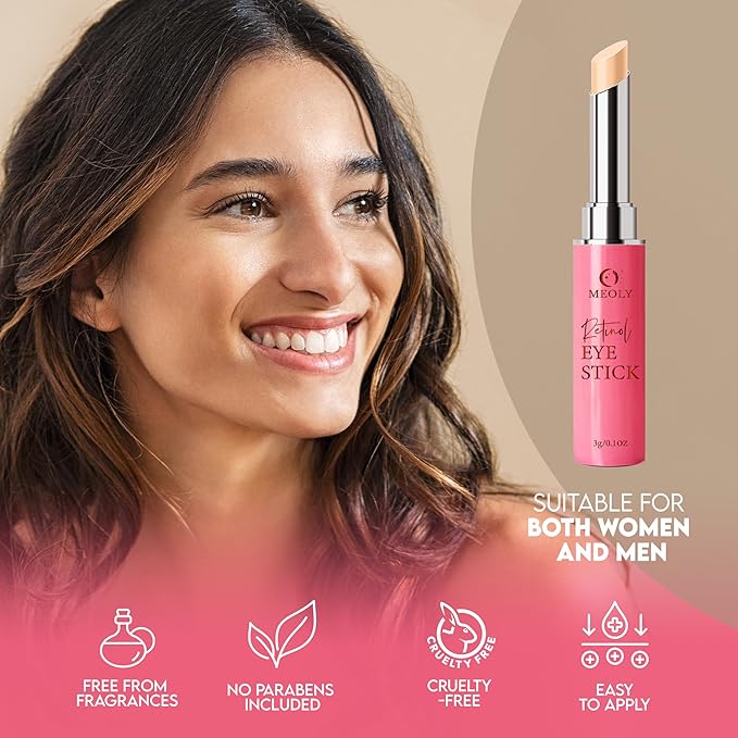 Instant Eye Bag Remover, Retinol Eye Cream for Dark Circles, Under Eye Brightener Stick, Under Eye Cream Anti Aging, Eye Cream for Wrinkles, Brightening Eye Cream for Puffiness and Bags-VivaGrace Women