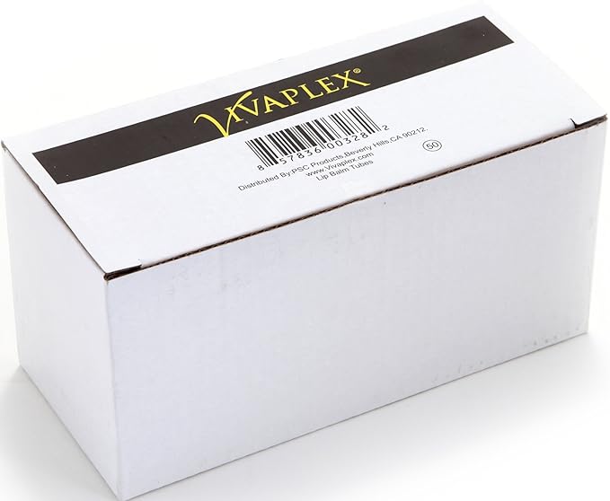 Vivaplex 50, Clear, Empty, 5.5 ml Lip Balm Tubes with White Caps-VivaGrace Women