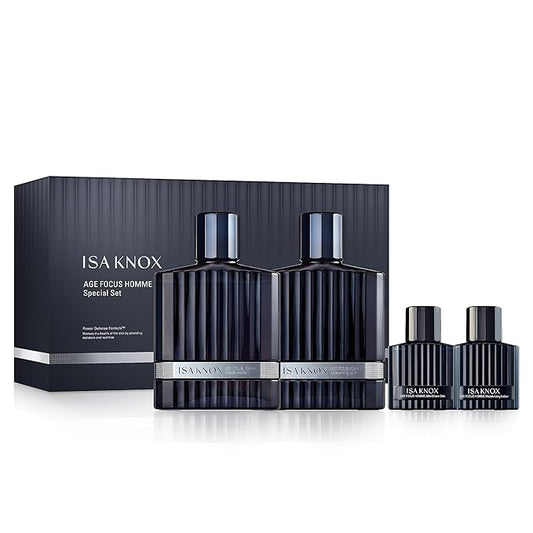 ISA KNOX Age Focus Homme (Premium Skincare Gift Set, 12.2fl oz) - Even Skin Tone & Wrinkle Care. Toner and Lightweight Moisturizer Set , Niacinamide, Adenosine | Korean Skincare,-VivaGrace Women