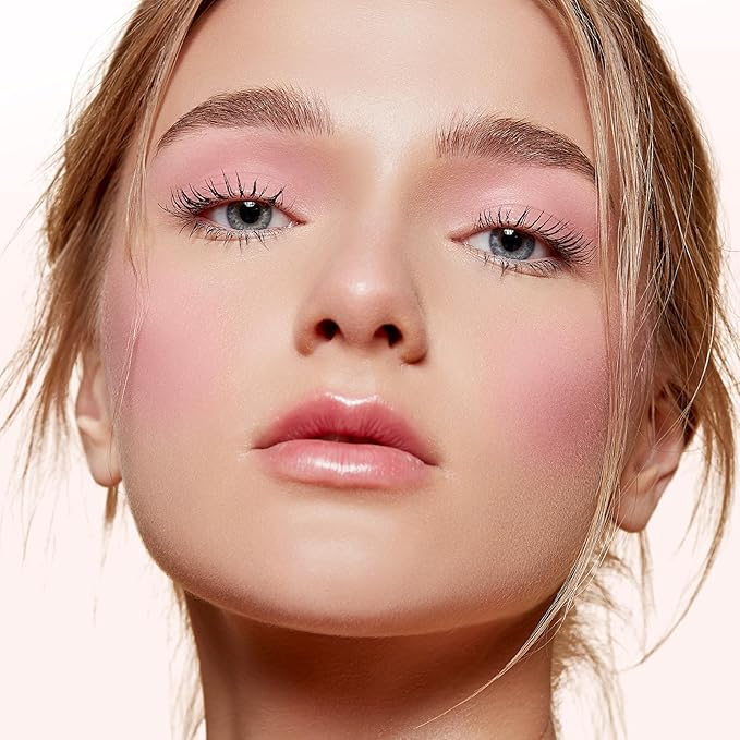 Boobeen Loose Blush Powder Air Cushion Blush, Face Blusher Cheeks Powder, Natural Highly Pigmented Soft Blush Makeup Long Lasting, Matte Finish-VivaGrace Women