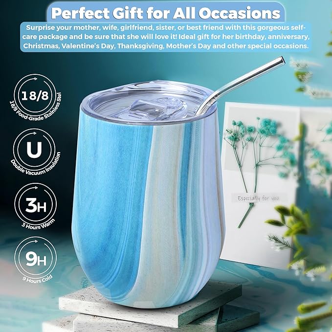 Spa Kit for Women - Spa birthday gifts for women - Relaxing Spa kit Basket- Self Care Package for women - lavender Relaxing Spa Gift Set - Spa Gift Set for Women, Sisters and Mothers Day-VivaGrace Women