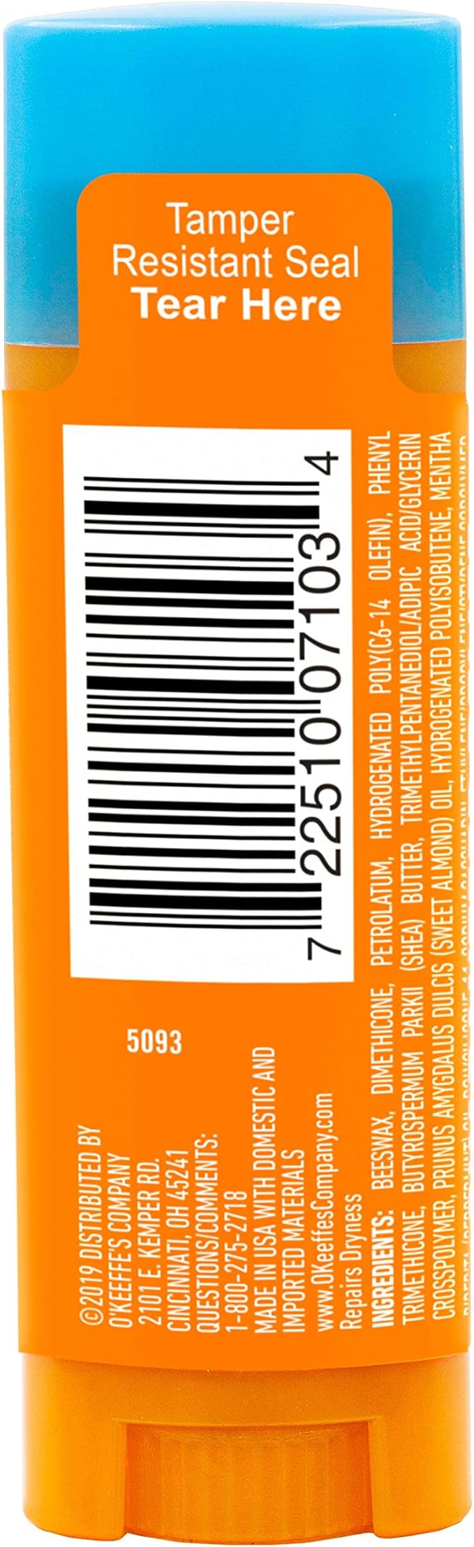 O'Keeffe's Cooling Relief Lip Repair Lip Balm for Dry, Cracked Lips, Stick, (Pack of 10)-VivaGrace Women