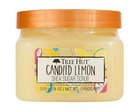 Tree Hut Shea Sugar Scrub Candied Lemon, 18oz, Ultra Hydrating and Exfoliating Scrub for Nourishing Essential Body Care-VivaGrace Women