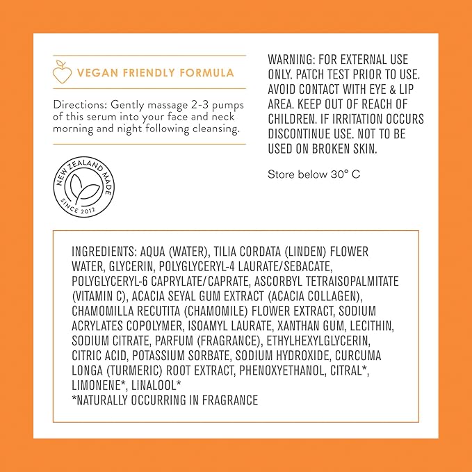 By Nature Vitamin C + Collagen Face Serum - Restore and Energize Tired Skin with Brightening Vitamin C, Plumping Collagen, Plus Texture Enhancing Turmeric - Premium Skin Care Serum for Face - 3fl. oz.-VivaGrace Women