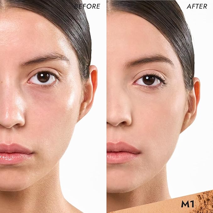 COVER FX Pressed Mineral Foundation - Shade M1 - Weightless Powder Foundation - Buildable Light to Full Coverage - Matte Finish - All Skin Types-VivaGrace Women