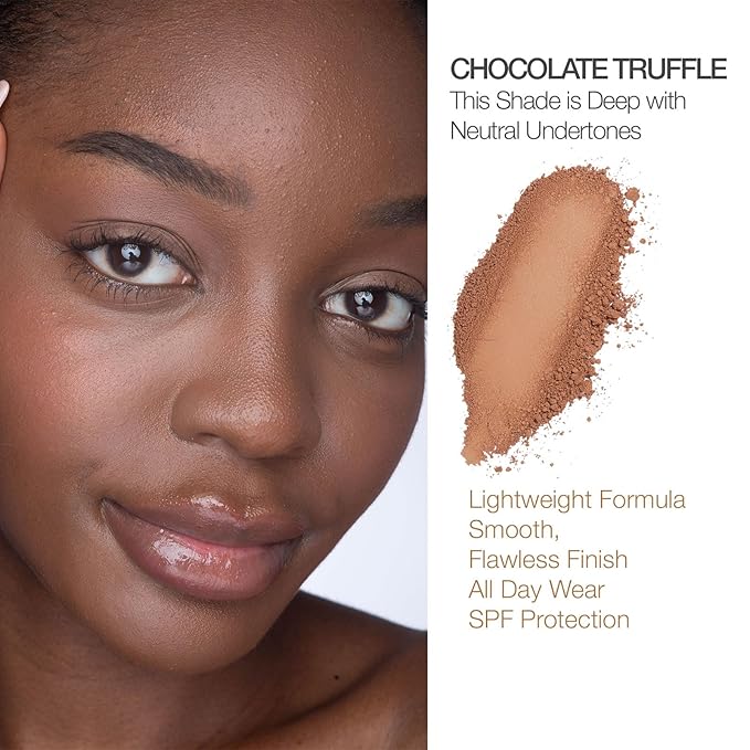 bellapierre Compact Mineral Foundation SPF 15 | Vegan & Cruelty Free Natural Makeup | Full Coverage Matte Foundation | Hypoallergenic | Oil & Talc Free - 0.35 Oz - Chocolate Truffle-VivaGrace Women