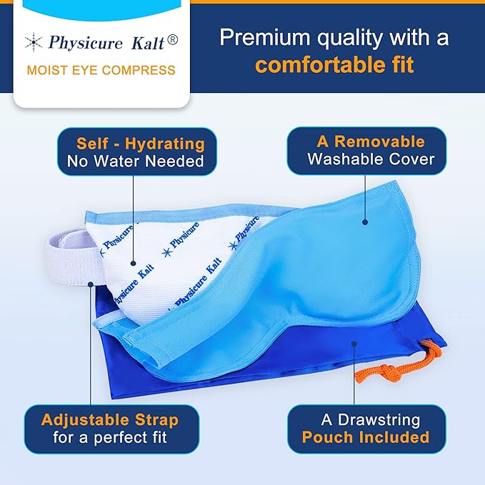 Heated Eye Mask | Moist Heat Eye Compress Relief for Dry Eyes, Imitated Eyes, Pink Eyes | Microwave Activated Dry Eye Therapy Mask-VivaGrace Women