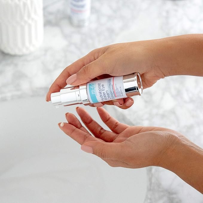 M-61 Hydraboost Collagen+Peptide Water Eye Cream - Age-defying vegan collagen and peptide water eye cream with vitamin B5 & baobab pulp extract.-VivaGrace Women