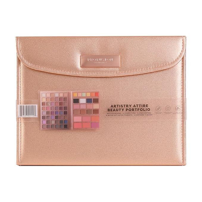 Profusion Cosmetics Artistry Attire 72pc Beauty Portfolio and complete Beauty Arsenal with Eyeshadows, Highlighters, and More in One, Versatile Beauty Essential with an All in One Makeup Kit-VivaGrace Women