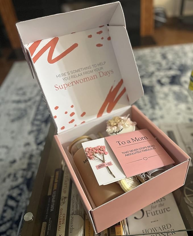 Best Mom in the World Gift set - Gift for Any Occasion – Gifts for Mom from Daughter Relaxing Gifts for Women Set – Mom Birthday Gifts Box – Gift Box for Valentine's Day, Mother's Day-VivaGrace Women
