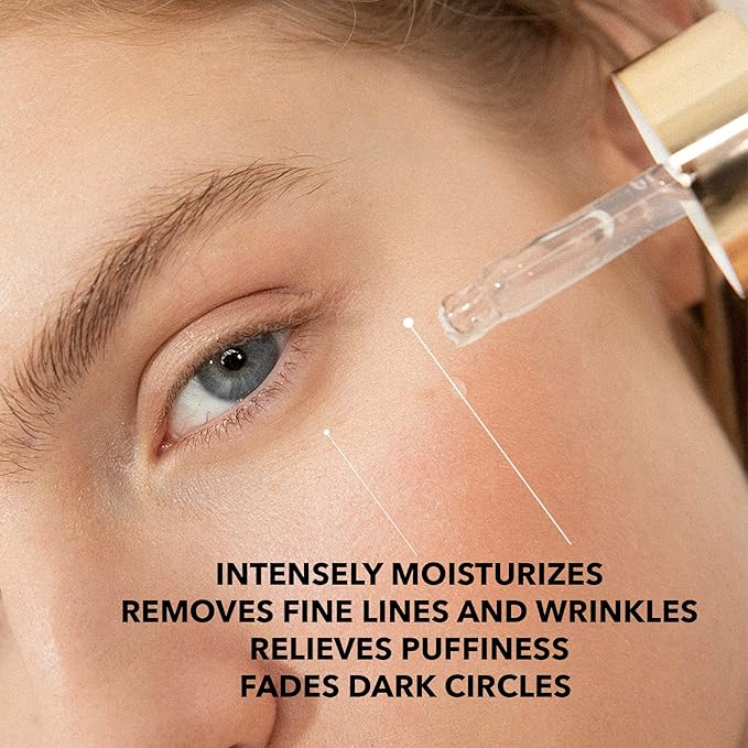 Marie d'Argan Eye Contour Serum for dark circles and puffiness, with Hyaluronic Acid, Ginseng and Hibiscus Anti-wrinkle, Repairs Bags under eyes, iluminates skin, firming effect, 15 ml,-VivaGrace Women