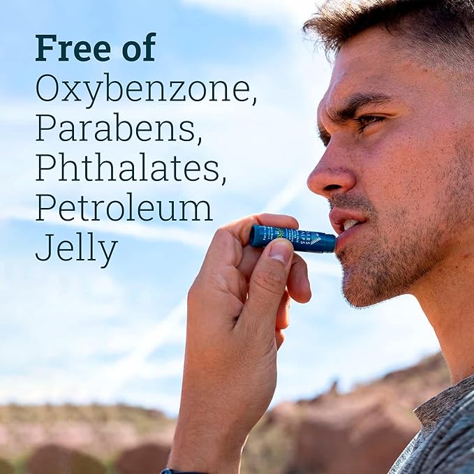 Oars + Alps Shine Free Lip Balm and SPF 18 Sunscreen, Lip Care with Sunny Mint Scent, Water and Sweat Resistant, 0.15 Oz Each, 3 Pack-VivaGrace Women