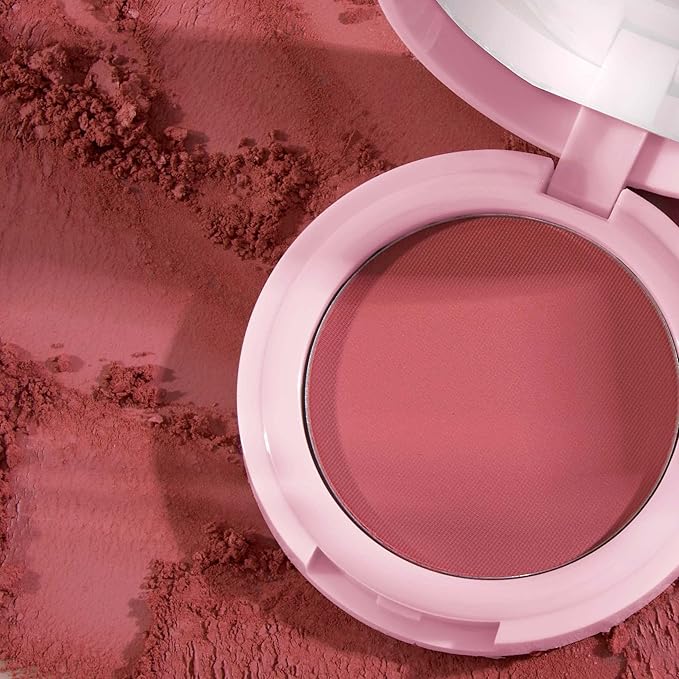 Mally Beauty Bulletproof Powder Blush - Robust Rose - Long-Lasting Flush of Color - Compact Blush Powder Makeup - Matte Finish-VivaGrace Women