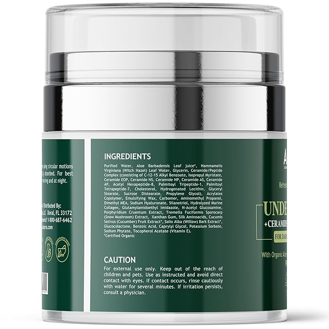 Under Eye Gel - Premium Anti Aging Eye Cream for Dark Circles & Puffiness, Treatment On, Eye Bags Gone, Brightness Glows, 1.7 oz.-VivaGrace Women