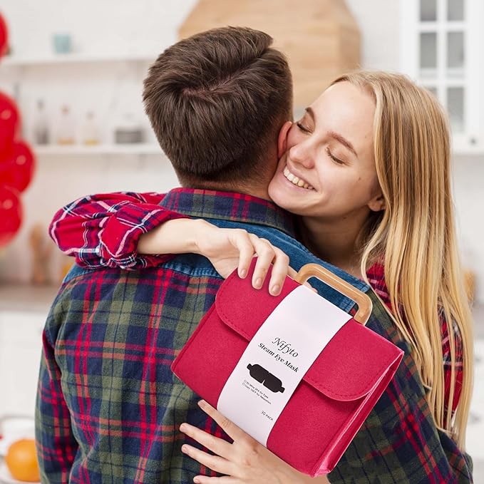 30PCS Steam Eye Mask, Unscented, Travel Bag, Self-Heating Eye Mask, Eye SPA Mask, Relieve Eye Strain Fatique, Dark Circles,Puffiness-Barbie Pink(30pcs)…-VivaGrace Women