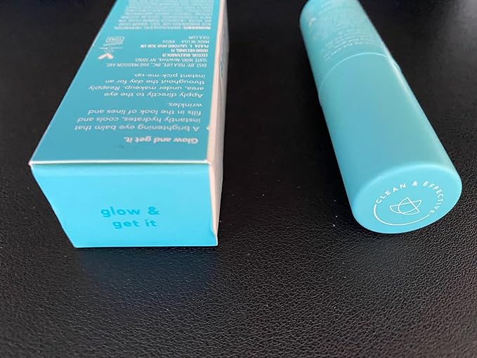 TULA Skin Care Eye Balm Glow & Get It - Dark Circle Treatment, Instantly Hydrate and Brighten Undereye Area, Portable and Perfect to Use On-the-go, 0.35 oz.-VivaGrace Women