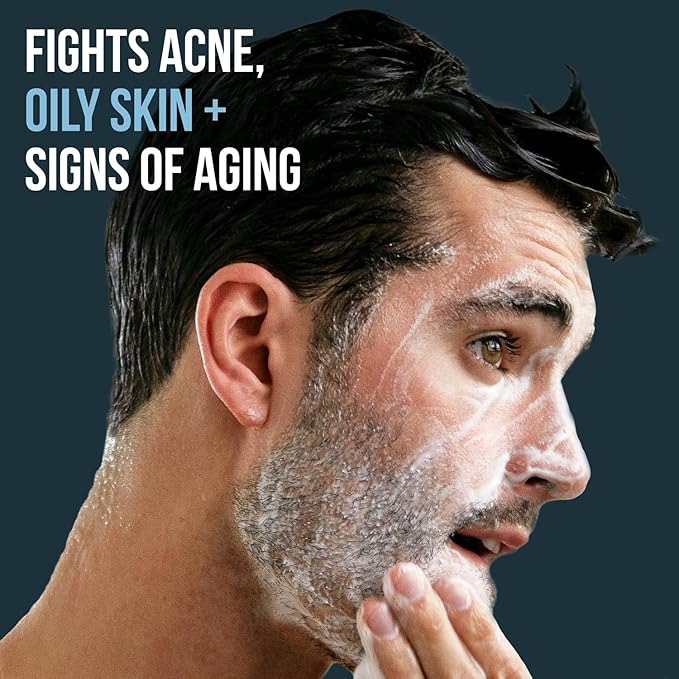 Premium Daily Power Scrub | 8 oz | Exfoliating Mens Face Wash | Deep Cleans + Prevents Breakouts | Face Wash Men's | Natural Ingredients | Made in USA-VivaGrace Women