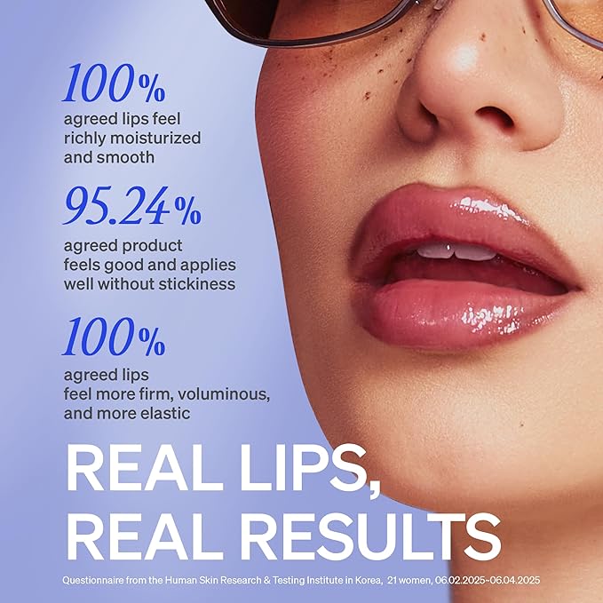 LipLock Jelly Serum for Dry Lips, Long-Lasting, Hydrating, Plumping, Glossy Mask with Rose PDRN, Carrot Collagen, Pillow Peptide, Moisturizing Tinted Lip Balm. (Crystal Clear)-VivaGrace Women