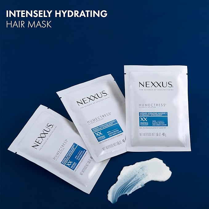 Nexxus Humectress Moisturizing Hair Masque for Dry Hair Pack of 10 deep conditioning hair treatment 1.5 oz-VivaGrace Women