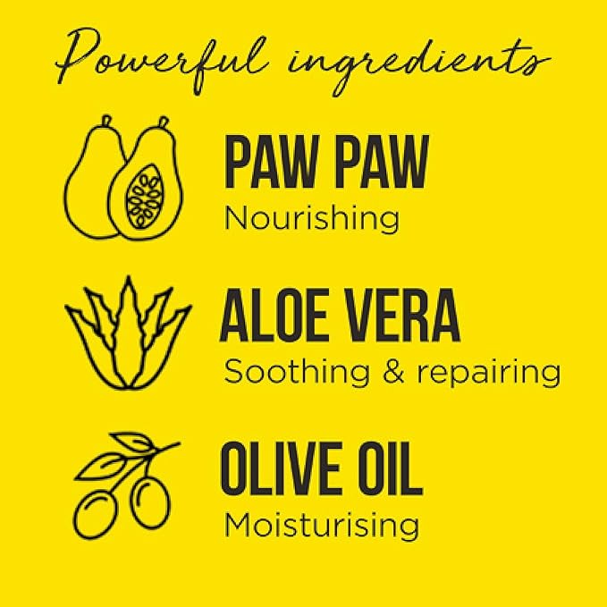 Overnight Lip Mask - Multi-Purpose Balm, Natural Pawpaw & Peptides Smooth Skin, Cracked Lips, Vegan, Ethical Beauty & Fregrance Free (25 ml)-VivaGrace Women