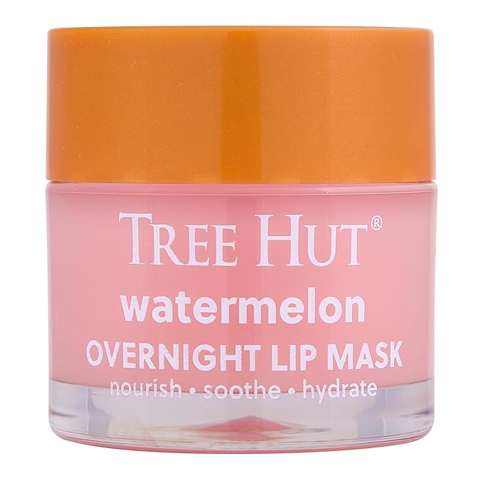 Tree Hut Watermelon Overnight Lip Mask | Leave on Overnight & Wake up to Soft, Hydrated Lips | Elevate your Self Care Routine | .6 oz.-VivaGrace Women