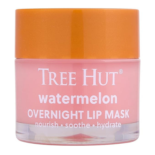 Tree Hut Watermelon Overnight Lip Mask | Leave on Overnight & Wake up to Soft, Hydrated Lips | Elevate your Self Care Routine | .6 oz.-VivaGrace Women