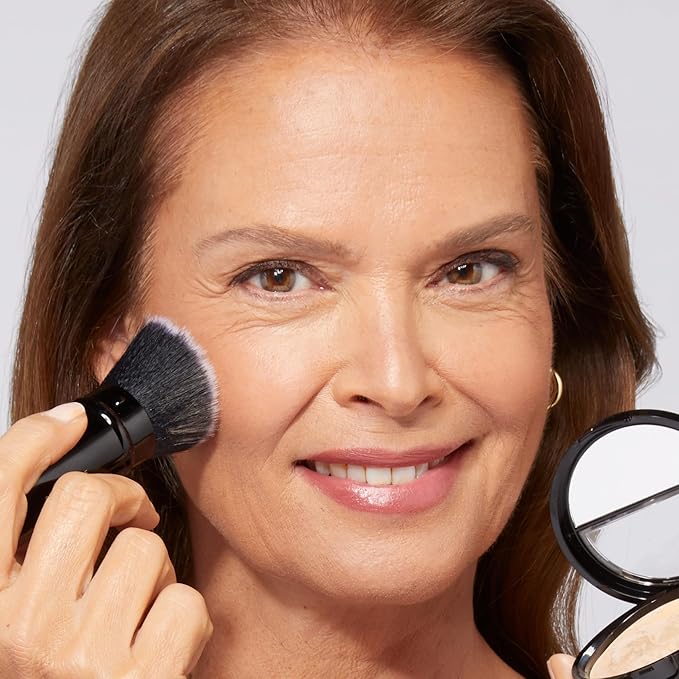LAURA GELLER NEW YORK Baked Balance-n-Brighten Foundation with Kabuki Brush Makeup Set, Light-VivaGrace Women