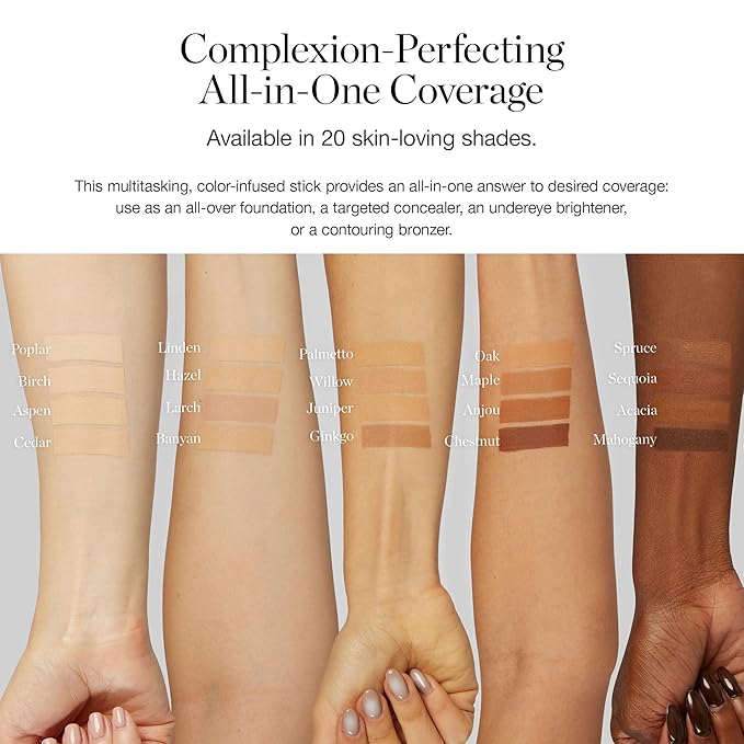 Ogee Sculpted Complexion Foundation Stick (Linden 1.25N Light Beige, Neutral Undertones) Full Coverage Foundation Makeup - Instantly Balance & Even Complexion - 70% Organic Ingredients-VivaGrace Women
