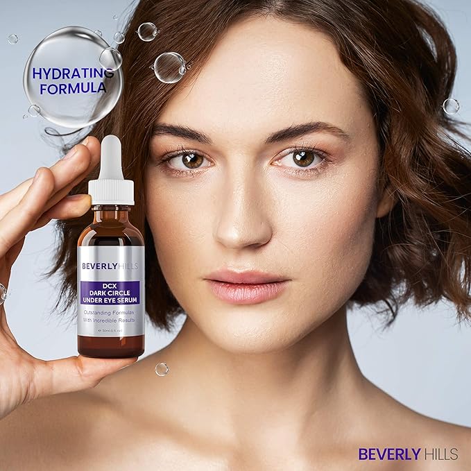 Beverly Hills DCX Under Eye Serum for Wrinkles, Puffy Eyes and Dark Cirlces Treatment for All Skin Types | Anti Wrinkle Serum with Seaweed, Hyaluronic Acids & Peptides for Hydrated & Soft Skin, 30 mL-VivaGrace Women