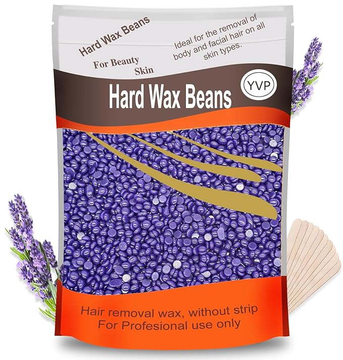 Hard Wax Beads for Hair Removal, Wax Beans for Sensitive Skin, 10 Oz/bag (Lavander), Ideal for Brazilian Waxing, Pearl Wax for Eyebrow, Bikini, Legs At Home-VivaGrace Women