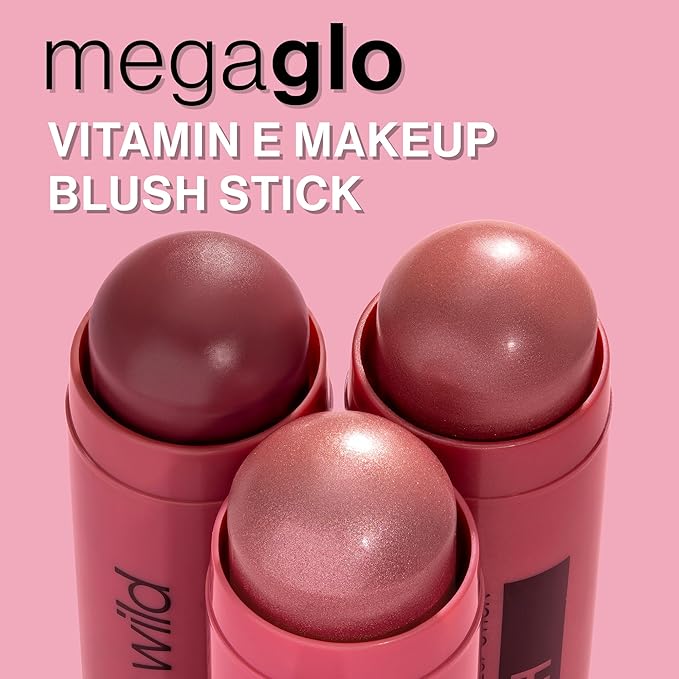 wet n wild Mega Glo Makeup Stick, Buildable Color, Versatile Use, Cruelty-Free & Vegan - Say It Ain't Rose-VivaGrace Women