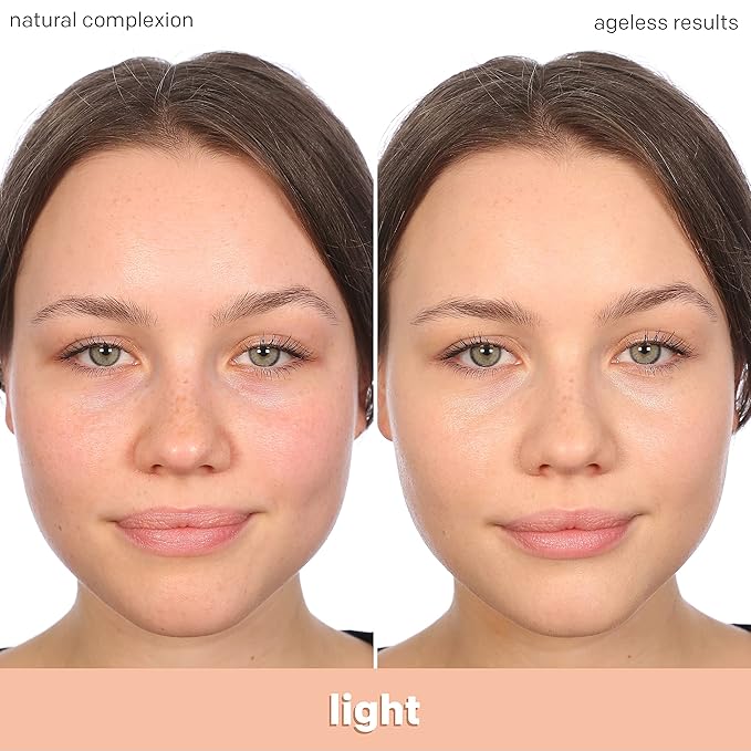 Almay Anti-Aging Foundation, Smart Shade Face Makeup with Hyaluronic Acid, Niacinamide, Vitamin C & E, Hypoallergenic-Fragrance Free, 100 Light, 1 Fl Oz (Pack of 1)-VivaGrace Women