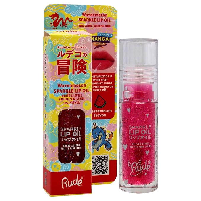 RUDE Manga Sparkle Lip Oil-VivaGrace Women