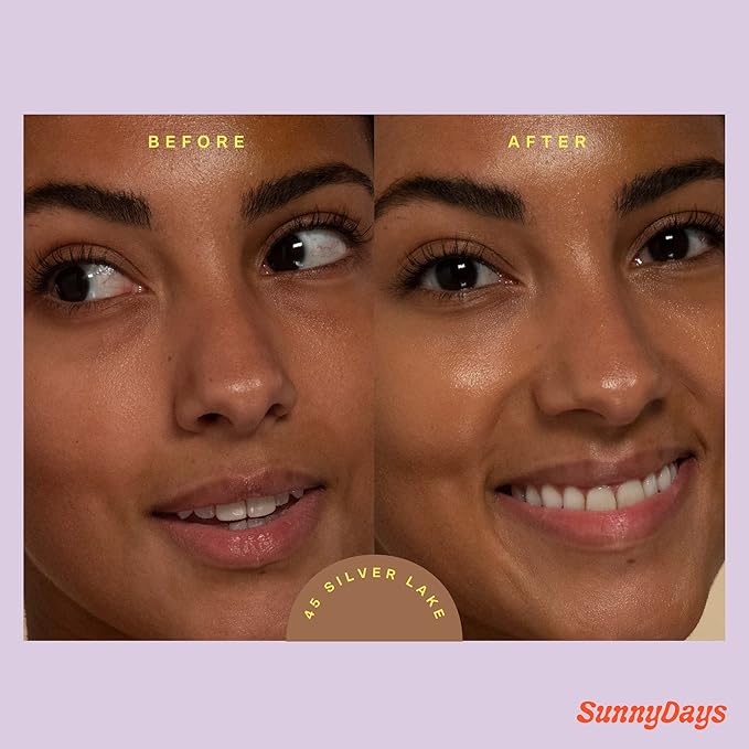 Tower 28 Beauty SunnyDays SPF 30 Tinted Mineral Sunscreen - For Sensitive Skin - 2-in-1 Facial Broad Spectrum UVA/UVB Protection + Foundation – Shade 45 SILVER LAKE, 1 Fl Oz-VivaGrace Women