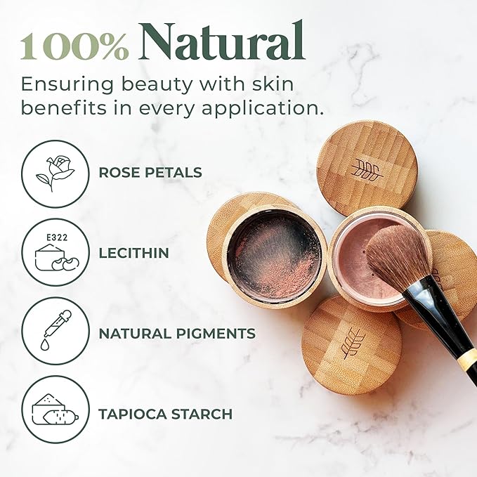 Dr. Lily Ros- All-Natural Blush, Bronzer & Shimmer – Plant Based No Harsh Chemicals, No Parabens or Synthetic Fragrances 100% Natural Formula Safe for Sensitive Skin (Rose Petals)-VivaGrace Women