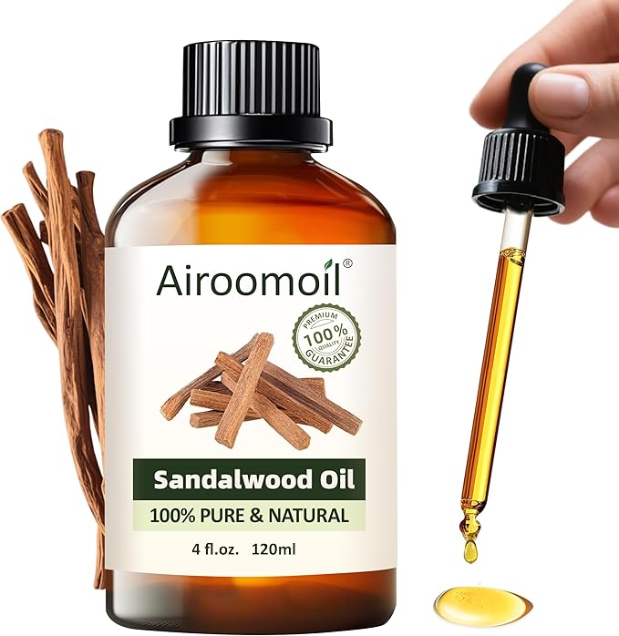 Pure Sandalwood Essential Oil, 100% Pure Natural Sandalwood Essential Oil, Premium Grade Essential Oils for Diffusers for Home, Skin, Care Massage, Soap Making, Aromatherapy, 4 Fl Oz | 120ml-VivaGrace Women