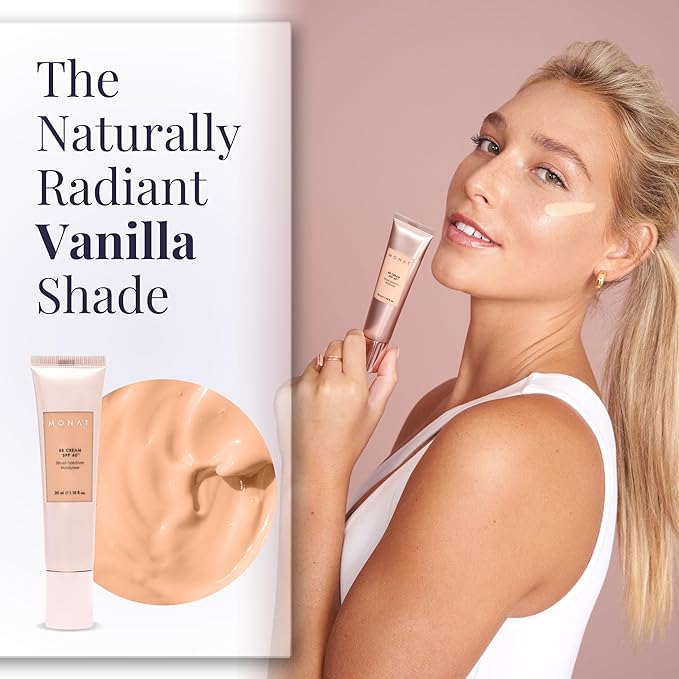Monat BB Cream SPF 40 - Nude Broad-Spectrum Moisturizer, Lightweight Tinted Coverage, Fragrance-Free, 35ml/1.18 fl. oz.-VivaGrace Women