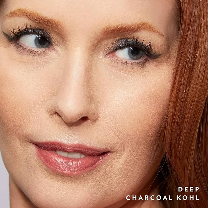 LAURA GELLER NEW YORK Kajal Longwear Kohl Eyeliner Pencil - Deep Charcoal Kohl - Caffeine and Vitamin E - Smooth & Blendable Liner - Built-In Sharpener-VivaGrace Women