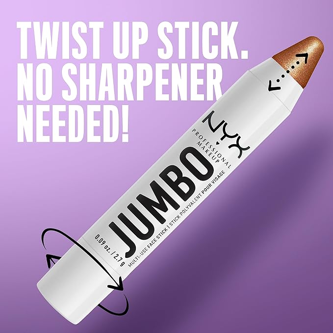 NYX PROFESSIONAL MAKEUP, Jumbo Multi-Use Face Highlighter Stick - Apple Pie-VivaGrace Women