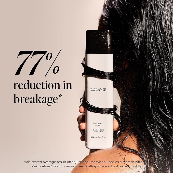LolaVie Restorative Shampoo - 8.5 oz, 2 Pack - Repairs Look of Damage, Protects from Breakage, Reduces Frizz for 12x Softer, Smoother Hair - Gentle, Color Safe - All Hair Types-VivaGrace Women