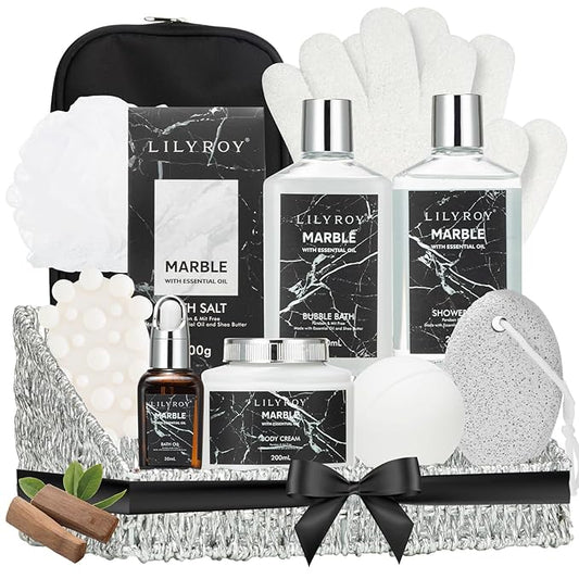 Fathers Day Gifts for Men Dad - 12-Piece Ultimate Bath & Body Gift Set for Women, Spa Gift Basket, Spa Collection with Bath Bomb | Mother's Day, Christmas, Birthday Gifts, All Occasion Holiday Present-VivaGrace Women