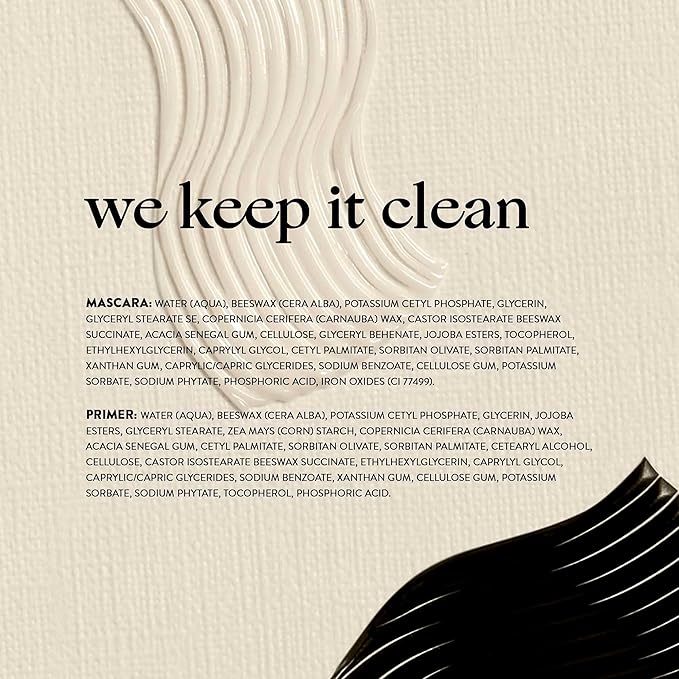 Honest Beauty 2-in-1 Extreme Length Clean Mascara + Lash Primer | Lengthening + Volumizing | EWG Verified + Cruelty Free | Black, .27 fl oz-VivaGrace Women